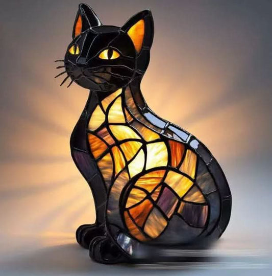 Animal-Shaped Decorative Table Lamp with LED Backlight for Home Decor
