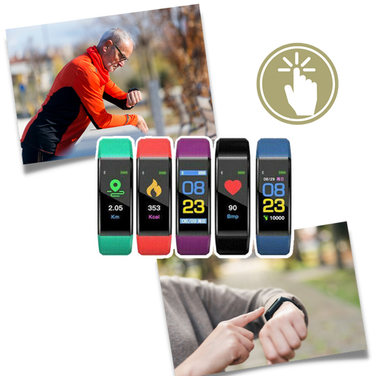 Unisex Senior Smartwatch for Heart Rate & Blood Pressure Monitoring