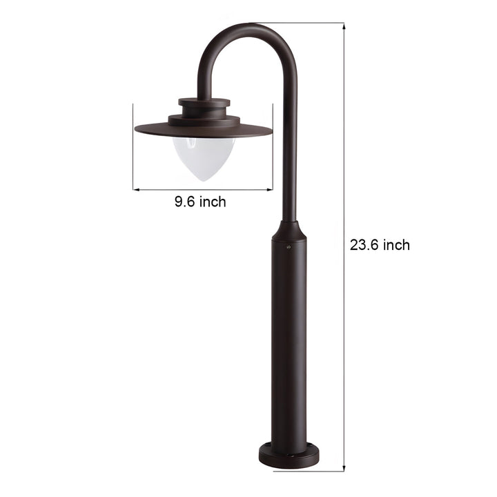 Minimalist Nordic Arc LED Path Light Outdoor Post Lamp for Garden Pathway Light