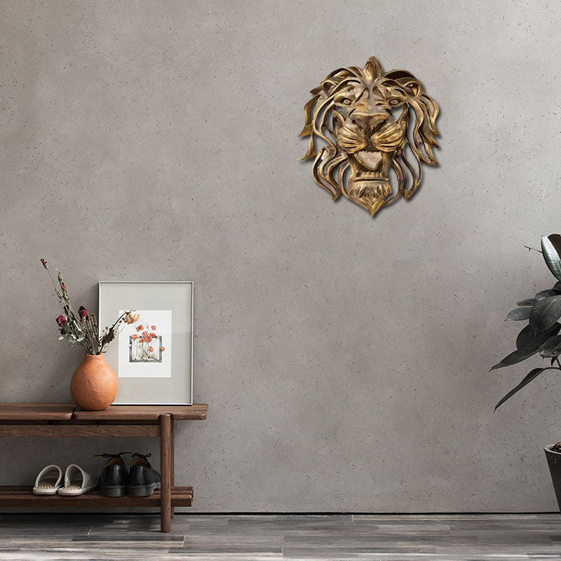 Lion Head Wall Art for Home Decor and Unique Wall Accent-Orizon Depot