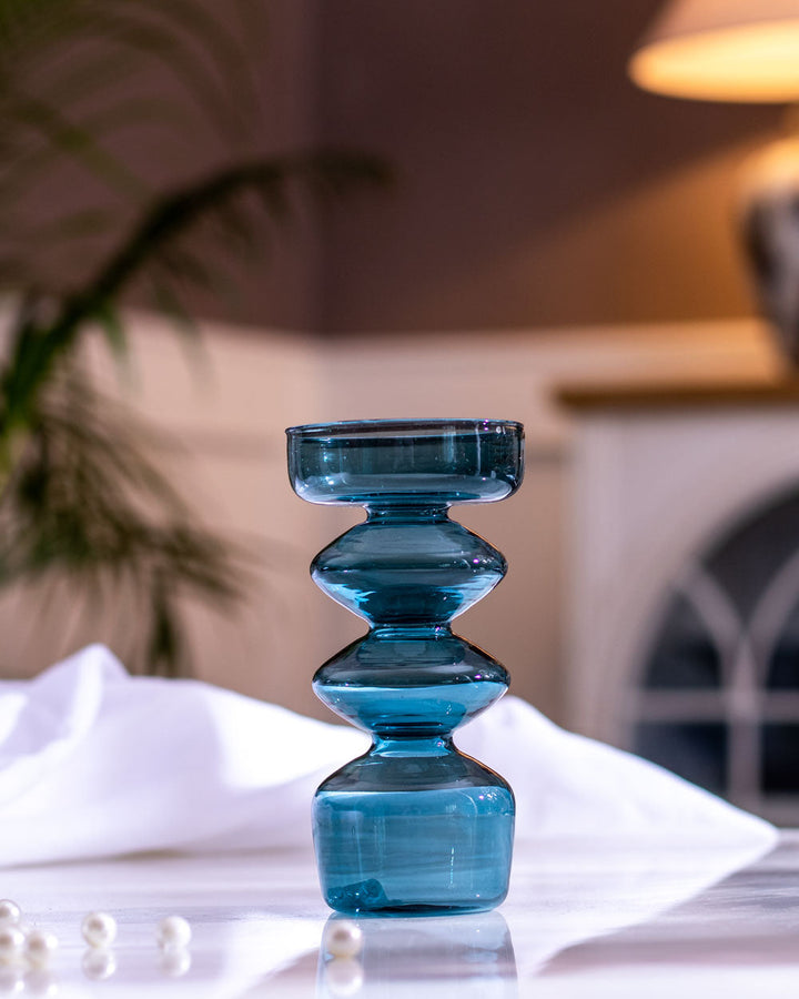 Elegant Stem Glass Candle Holder for Home Decor-Orizon Depot