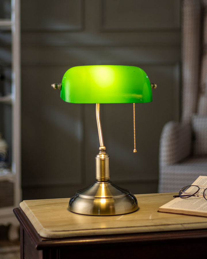Classic Banker Desk Lamp - Elegant Lighting for Home or Office-Orizon Depot