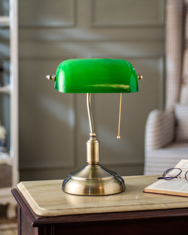 Classic Banker Desk Lamp - Elegant Lighting for Home or Office-Orizon Depot