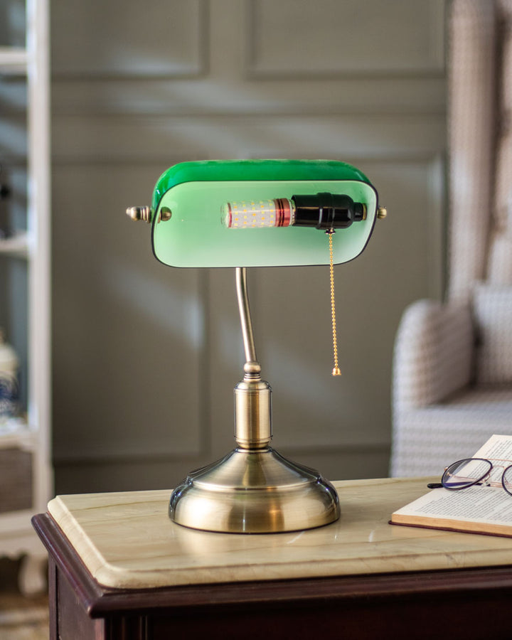Classic Banker Desk Lamp - Elegant Lighting for Home or Office-Orizon Depot
