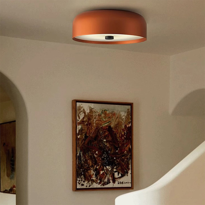 Retro Minimalist LED Ceiling Light | Stylish Flush Mount Fixture