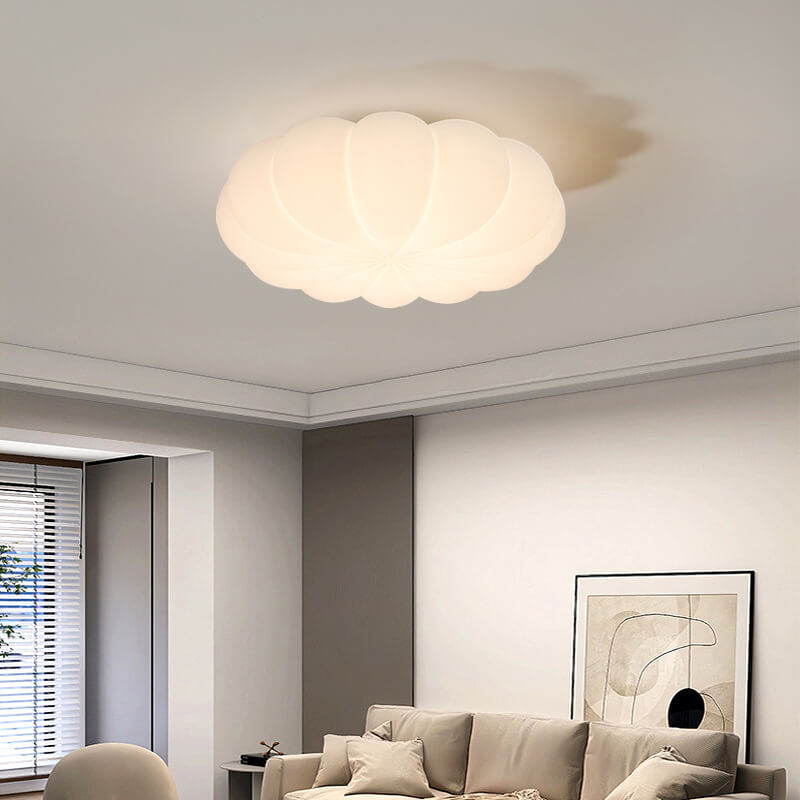 Nordic Kids Flower Design PE Shade LED Ceiling Light for Bedroom