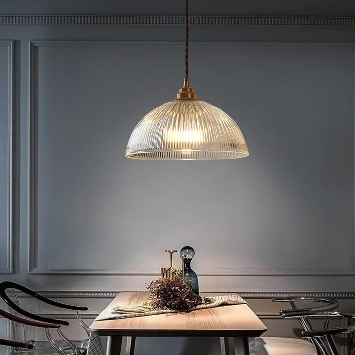 Modern Clear Glass Dome Pendant Light-Orizon Depot
