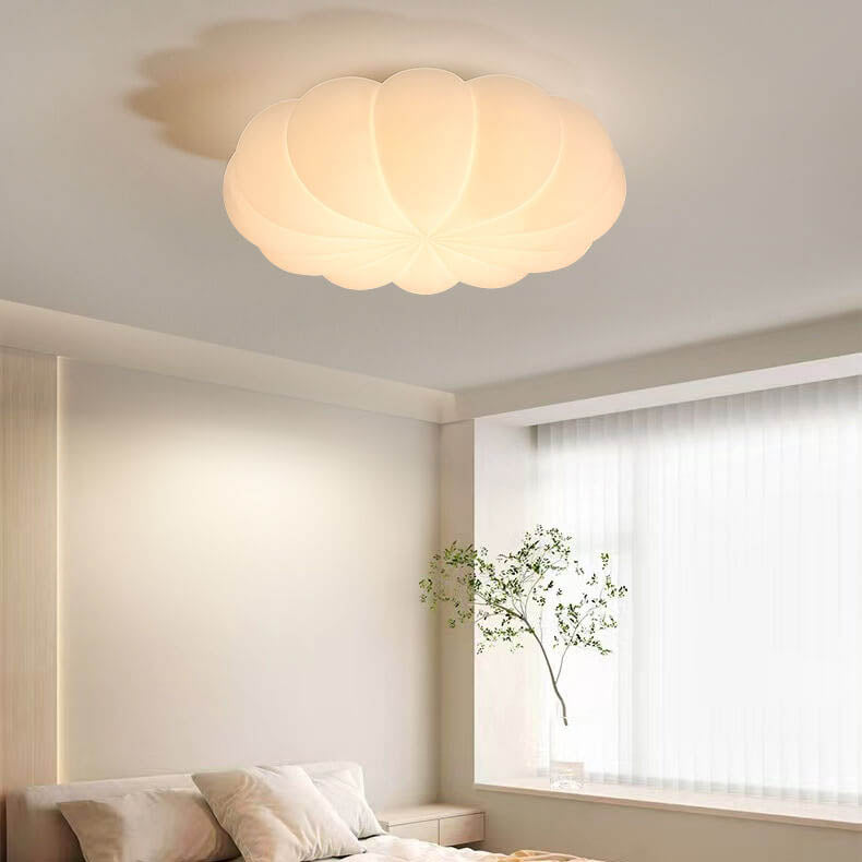 Nordic Kids Flower Design PE Shade LED Ceiling Light for Bedroom