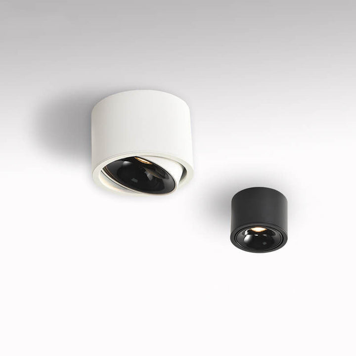 Modern Minimalist Adjustable Round LED Flush Mount Spotlight Ceiling Lamp-Orizon Depot