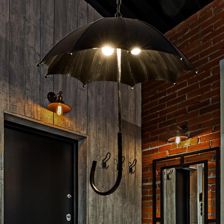 Retro Industrial 5-Light Umbrella Chandelier for Bold Interiors-Orizon Depot