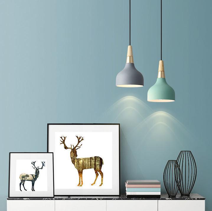 Modern Creative Macaron Disc Art Pendant Lamp-Orizon Depot