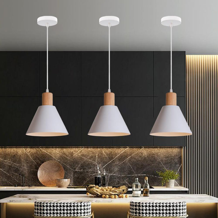 Nordic Vintage Iron Cone Pendant Light-Orizon Depot