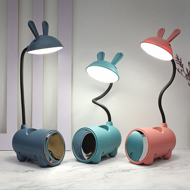 Cartoon Rabbit LED Touch USB Desk Lamp and Pen Holder-Orizon Depot