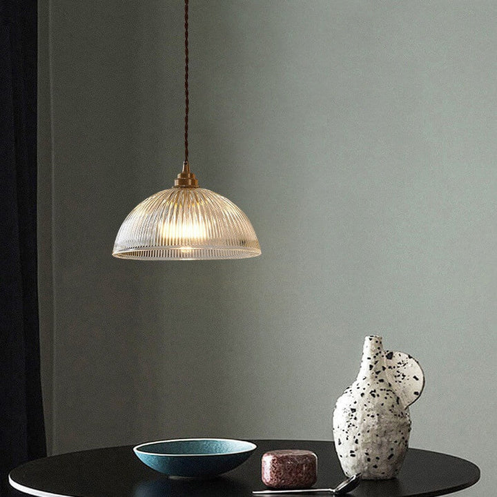 Modern Clear Glass Dome Pendant Light-Orizon Depot