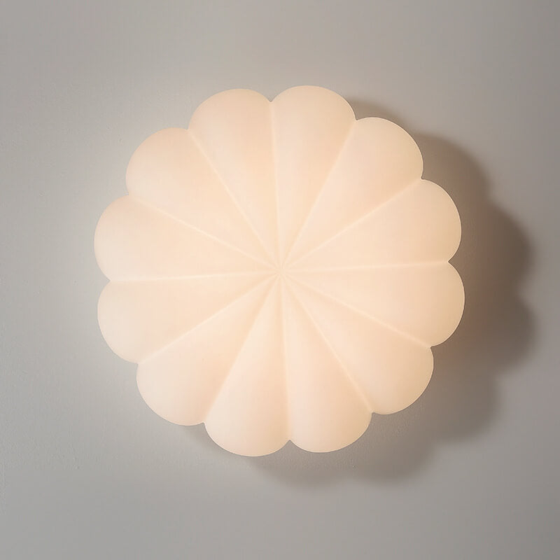 Nordic Kids Flower Design PE Shade LED Ceiling Light for Bedroom