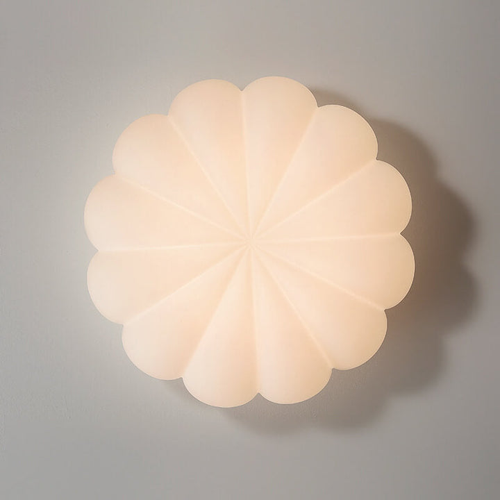 Nordic Kids Flower Design PE Shade LED Ceiling Light for Bedroom-Orizon Depot