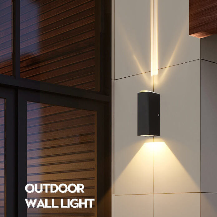 Modern Rectangular LED Outdoor Wall Sconce Light-Orizon Depot