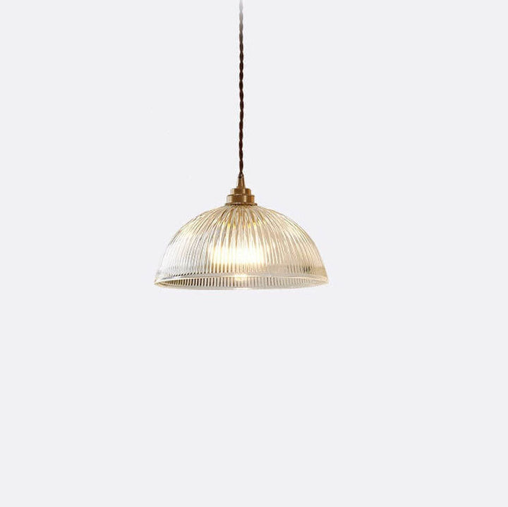 Modern Clear Glass Dome Pendant Light-Orizon Depot