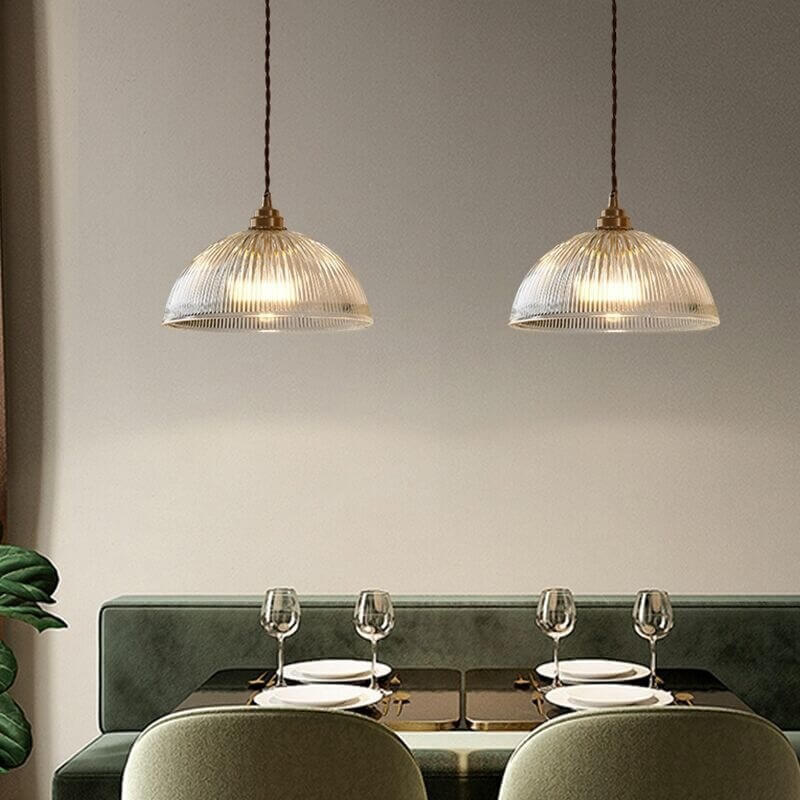 Modern Clear Glass Dome Pendant Light-Orizon Depot