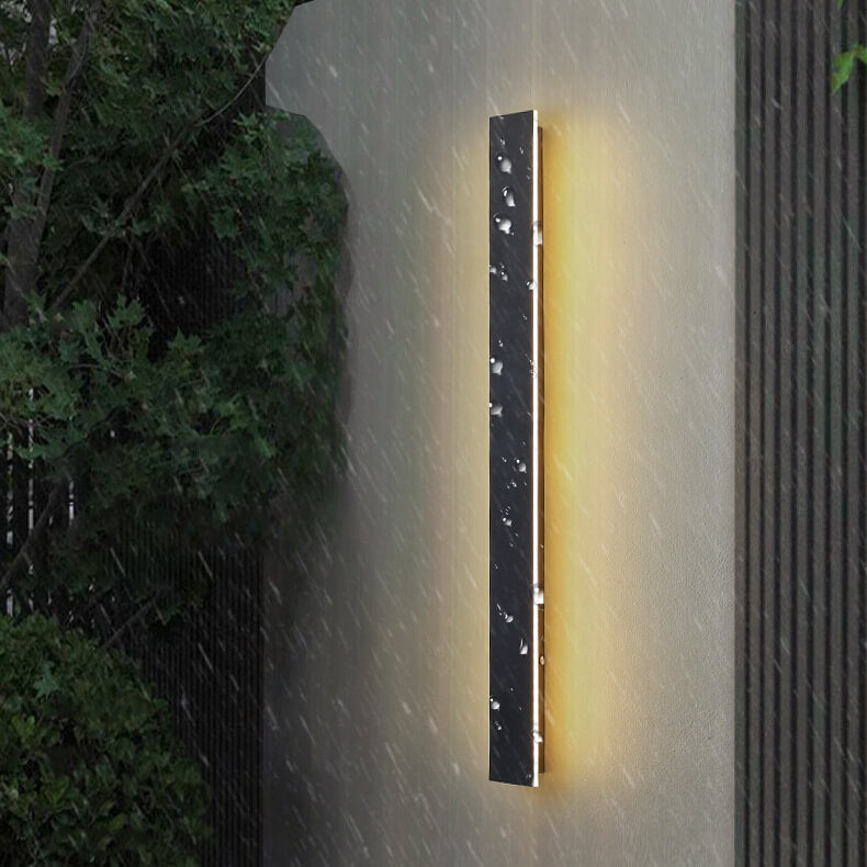 Retro Waterproof Rectangular LED Wall Sconce for Outdoor Spaces