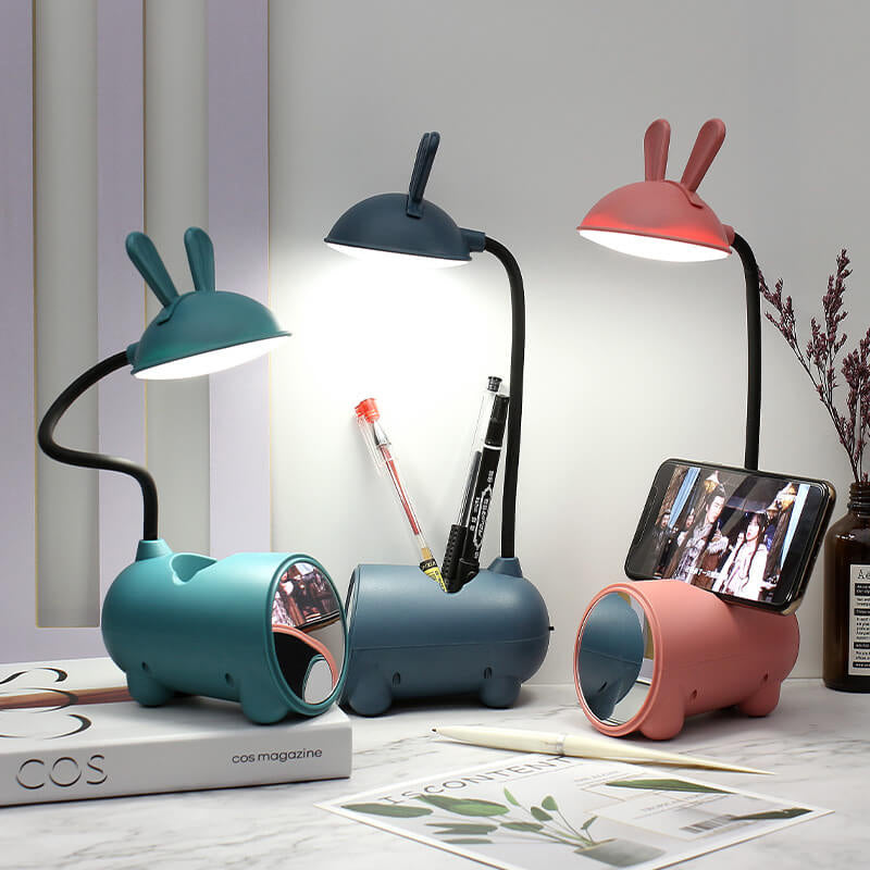 Cartoon Rabbit LED Touch USB Desk Lamp and Pen Holder-Orizon Depot