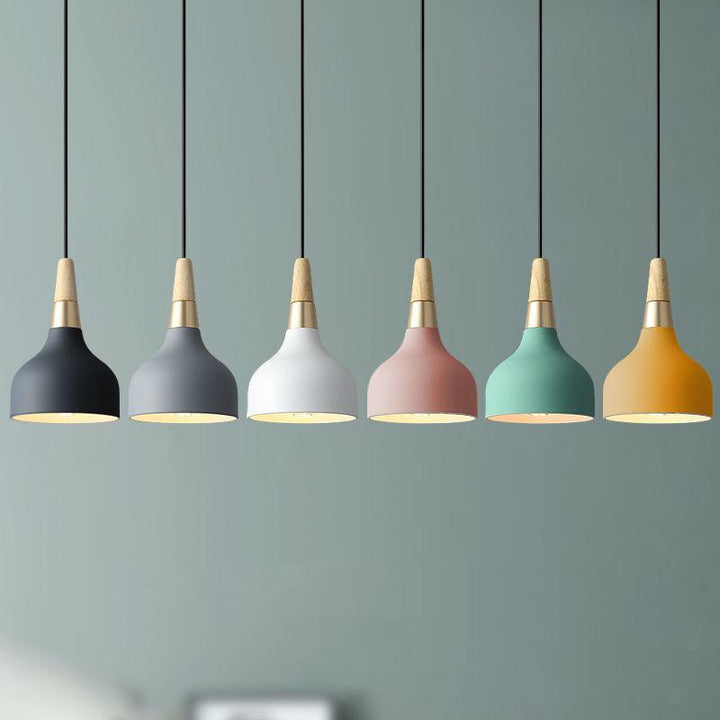 Modern Creative Macaron Disc Art Pendant Lamp-Orizon Depot