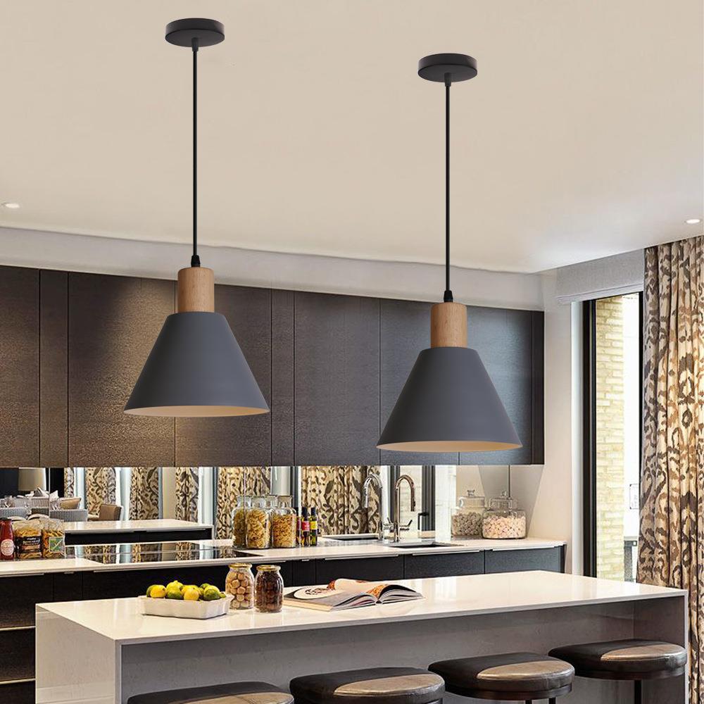 Nordic Vintage Iron Cone Pendant Light-Orizon Depot