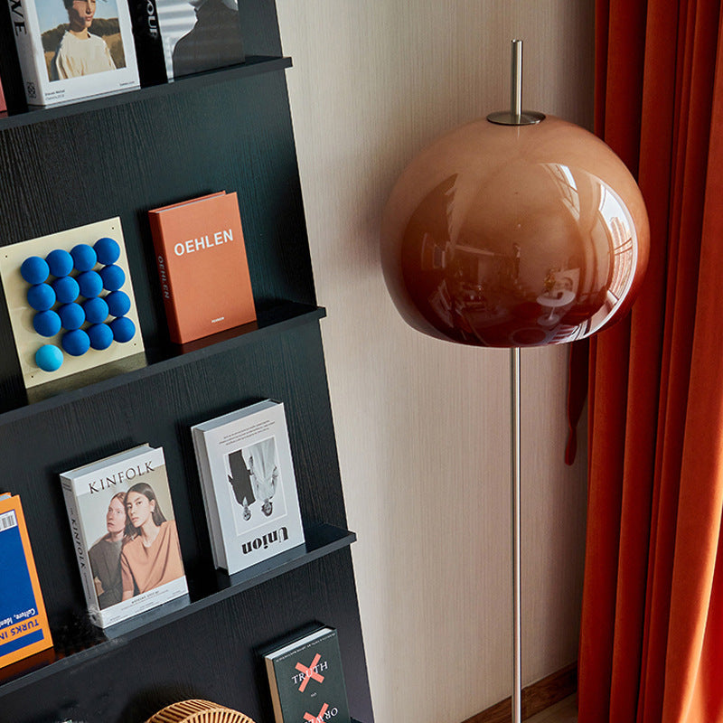 Contemporary Retro Mushroom Standing Floor Lamp with 2-Light Retro Glass Shades for Living Room-Orizon Depot