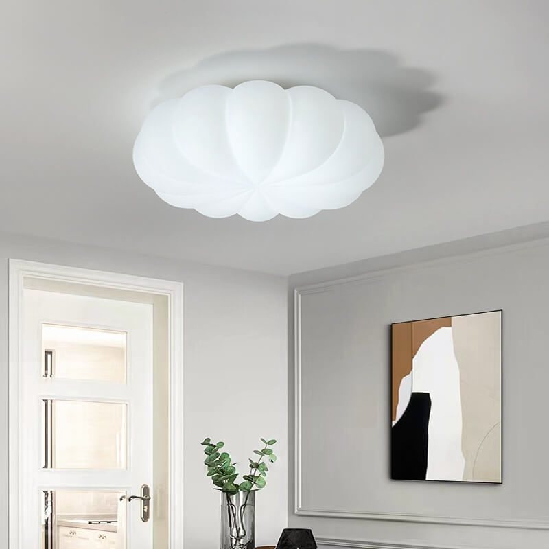 Nordic Kids Flower Design PE Shade LED Ceiling Light for Bedroom