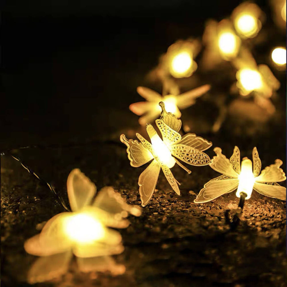 Modern Creative Butterfly Outdoor Patio Garden LED String Lamp-Orizon Depot