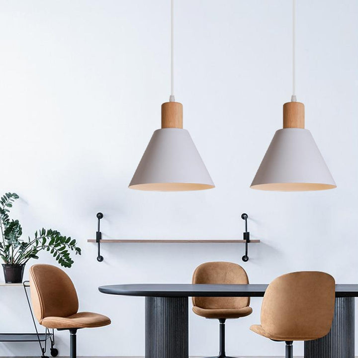 Nordic Vintage Iron Cone Pendant Light-Orizon Depot
