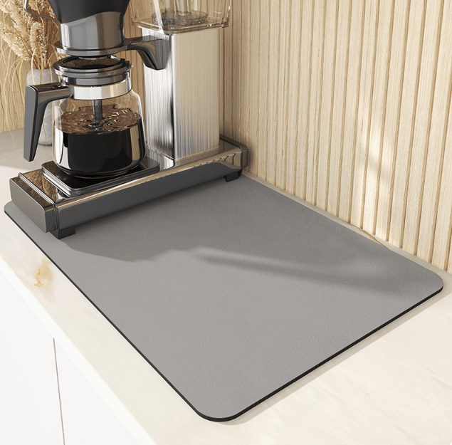 Quick-Drying Diatomite Kitchen Mat | Keeps Countertop Dry
