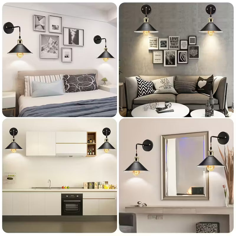 Industrial Metal Wall Sconce | Oil-Rubbed Light Fixture