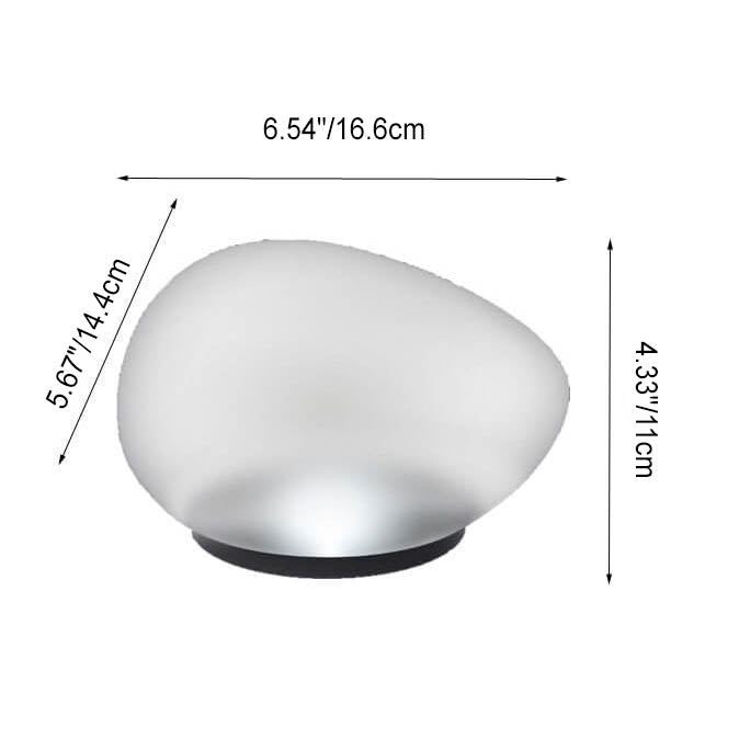 Solar LED Pebble Landscape Lamp Durable ABS with Sandblasted Finish-Orizon Depot
