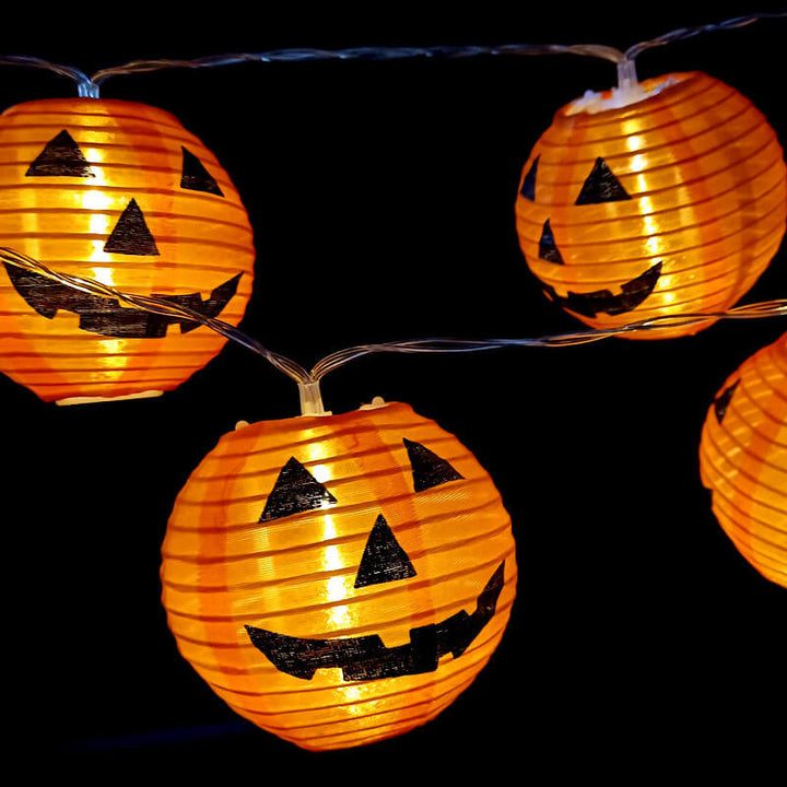 Halloween Pumpkin Lantern Outdoor Waterproof LED Decorative String Lamp-Orizon Depot