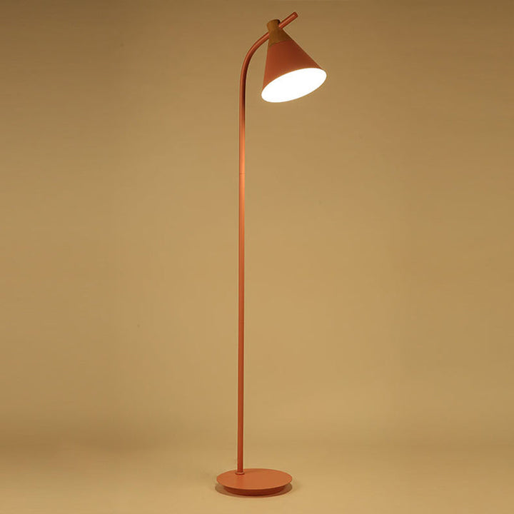 Nordic Creative Macaron Floor Lamp 1-Light Cone Shade Standing Light-Orizon Depot