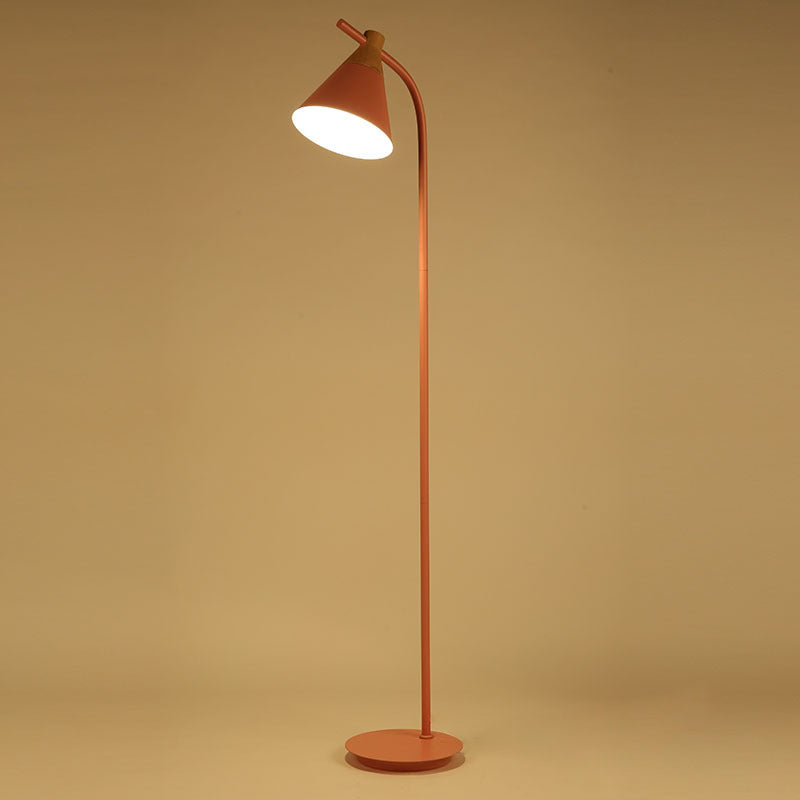 Nordic Creative Macaron Floor Lamp 1-Light Cone Shade Standing Light-Orizon Depot