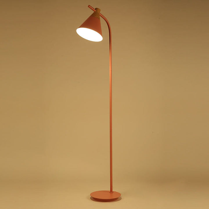 Nordic Creative Macaron Floor Lamp 1-Light Cone Shade Standing Light-Orizon Depot