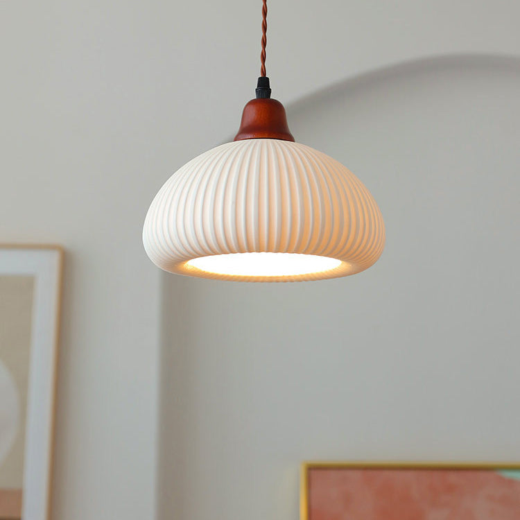 Japanese Vintage Ceramic Dome Pendant Light-Orizon Depot