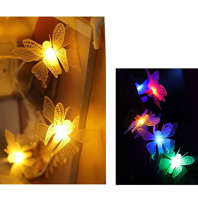 Modern Creative Butterfly Outdoor Patio Garden LED String Lamp-Orizon Depot