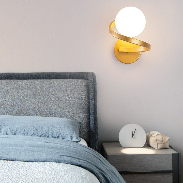 Modern Dual LED Globe Wall Light Fixture