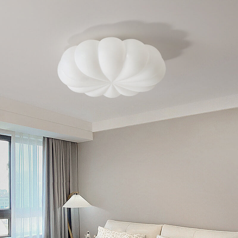 Nordic Kids Flower Design PE Shade LED Ceiling Light for Bedroom
