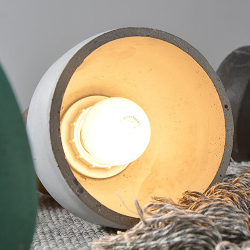 Nordic Cement Tapered Style 1-Light Mini LED Pendant Lamp-Orizon Depot