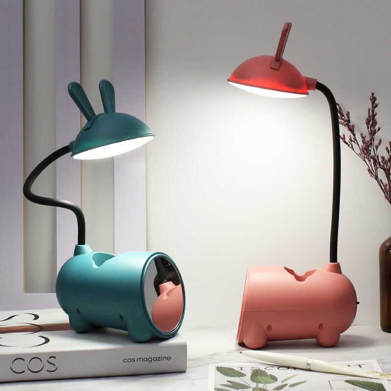 Cartoon Rabbit LED Touch USB Desk Lamp and Pen Holder-Orizon Depot