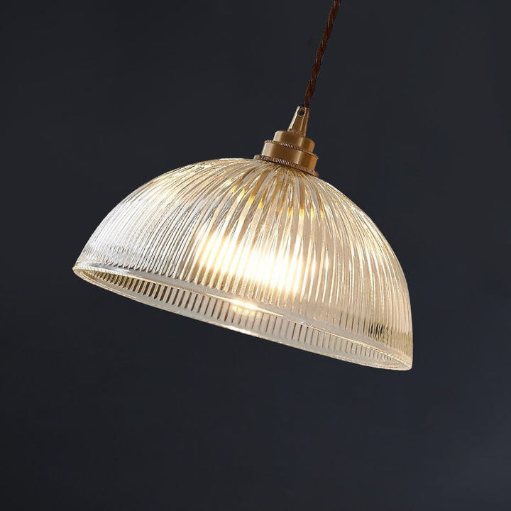 Modern Clear Glass Dome Pendant Light-Orizon Depot