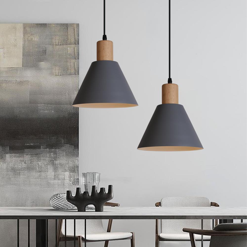 Nordic Vintage Iron Cone Pendant Light-Orizon Depot