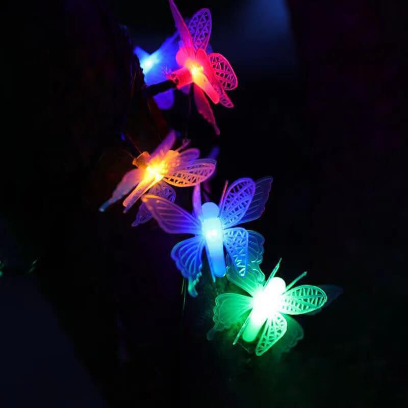 Modern Creative Butterfly Outdoor Patio Garden LED String Lamp-Orizon Depot