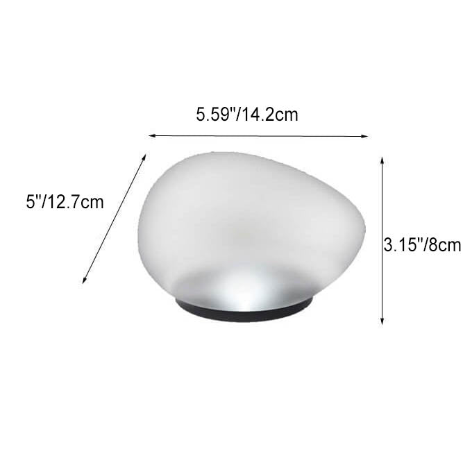 Solar LED Pebble Landscape Lamp Durable ABS with Sandblasted Finish-Orizon Depot