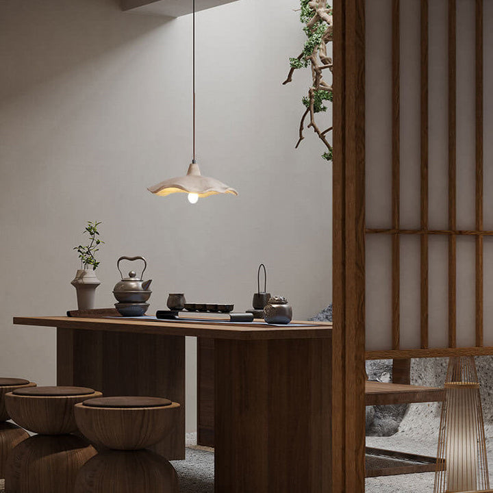 Minimalist Japanese Flower Shape Cement 1/2/3-Light Chandelier-Orizon Depot