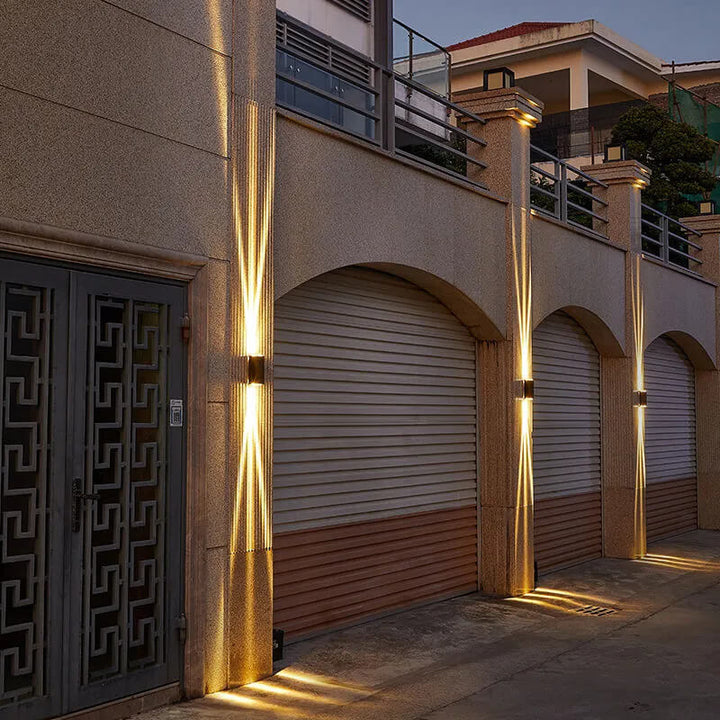 Modern Rectangular LED Outdoor Wall Sconce Light-Orizon Depot